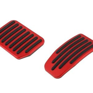 Tesla model 3/ Y Red and Black Sport Pedal Covers (or Toyota forerunner)